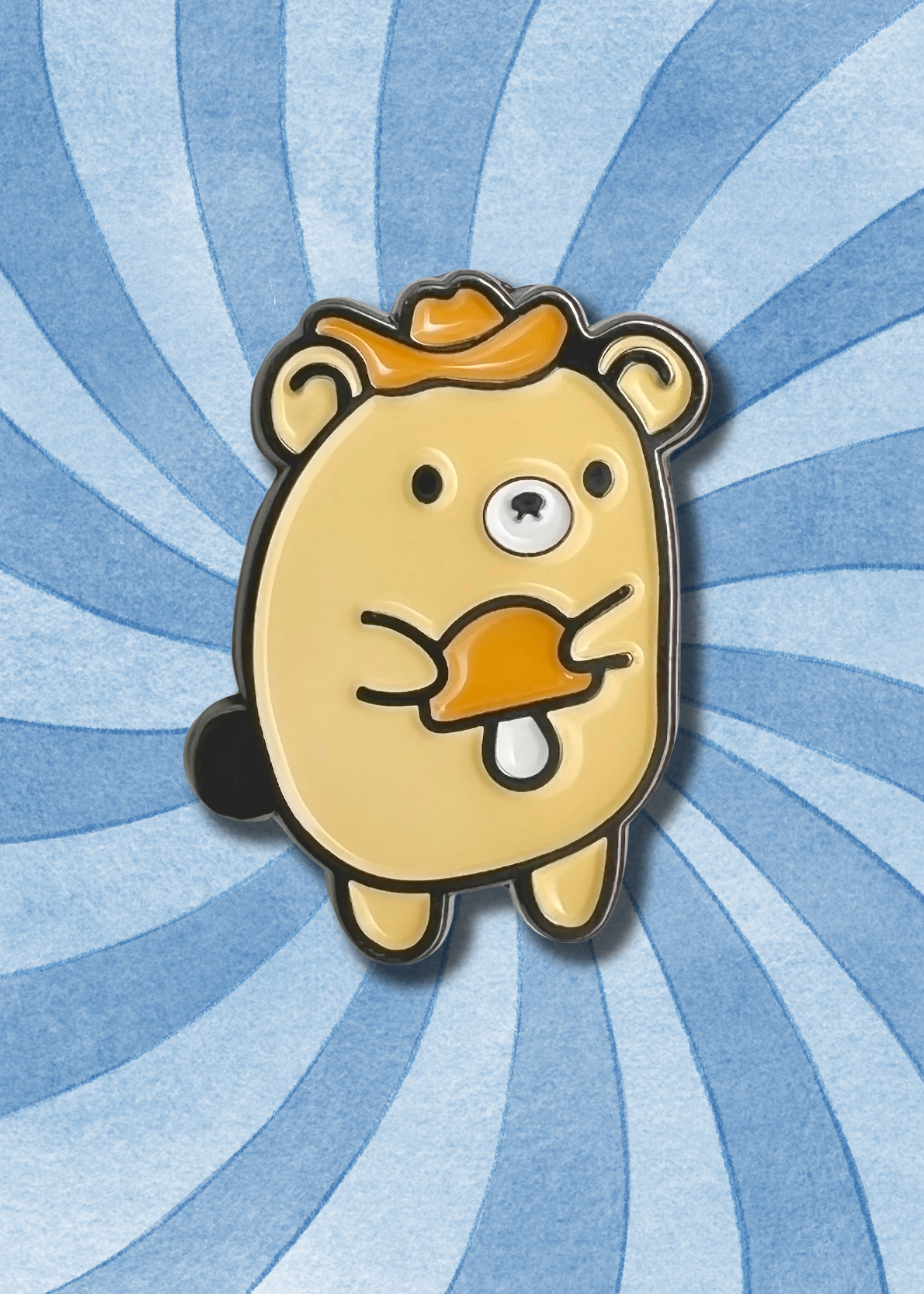 Teri the Bear Enamel Pin - munchrooms Teri the Bear Enamel Pin - munchrooms